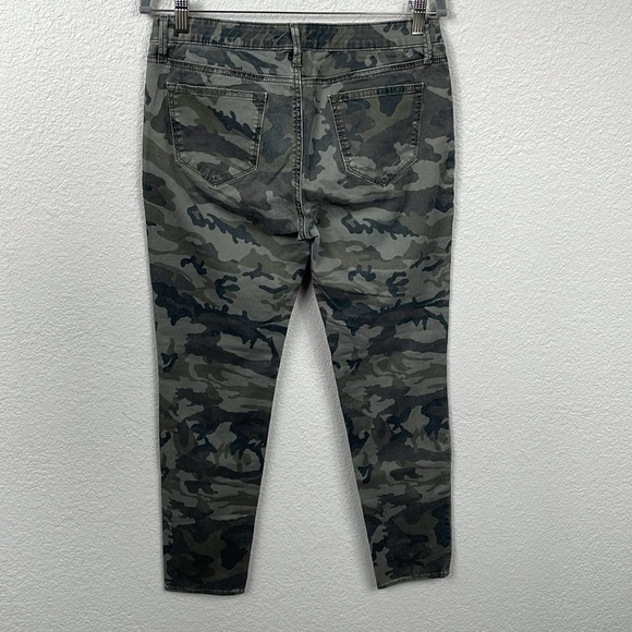 Louna Camo Skinny Jeans Stretch Casual Mid Rise Ankle Crop Sz 29 - Picture 5 of 12
